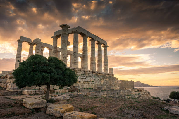 istock Temple of Poseidon in cape Sounion, Greece 1367570464