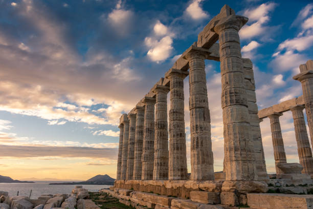 istock Temple of Poseidon in cape Sounion, Greece 1367570478
