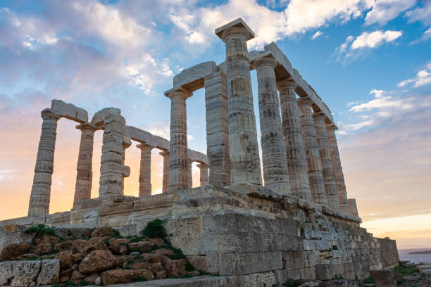 istock Temple of Poseidon in cape Sounion, Greece 1367571128