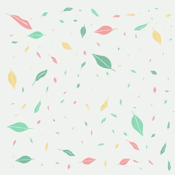 Vector illustration of Seamless leaf pattern
