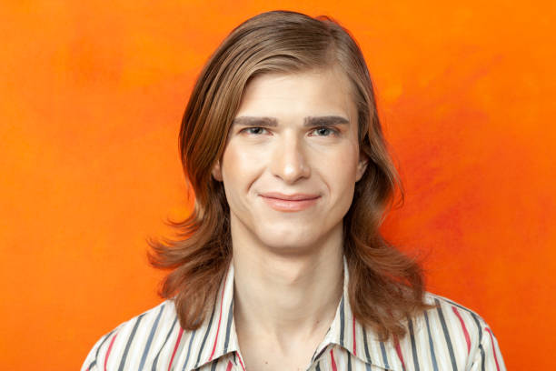 istock Close-up studio portrait of a non-binary person 1367585999