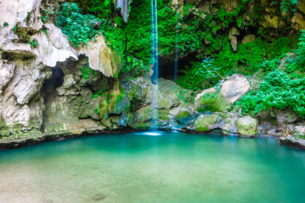 istock Akchour Waterfall Park in Morocco 1367590256