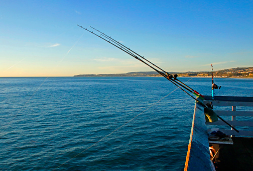 fishing from the San Clemente, CA pier