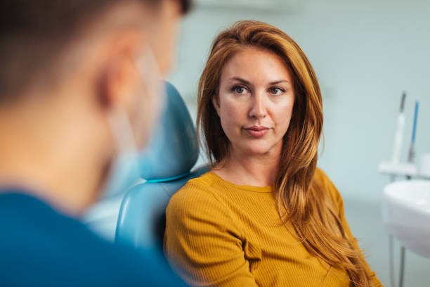 istock A worried look on her face before a dental appointment 1367591267