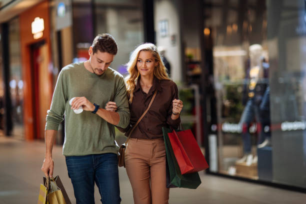 istock A well equipped couple after a shopping day 1367592107