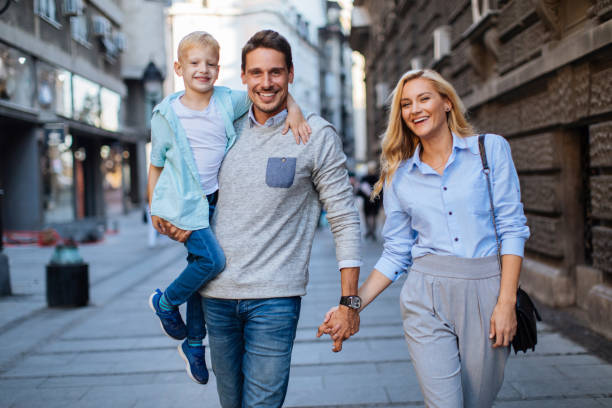 istock Walking down the main street in town 1367592143