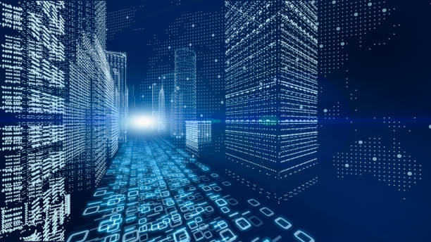 istock Smart city, digital world, Global communication network concept. 6G Business graph. Global business. 1367593059