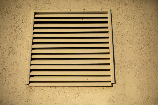 istock Ventilation outside building. Grille on building. 1367604695