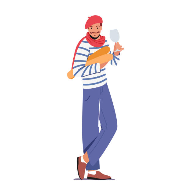 French Baguette Holding A French Flag And Wine Glass Shirt French Baguette Holding A French Flag And Wine Glass Shirt