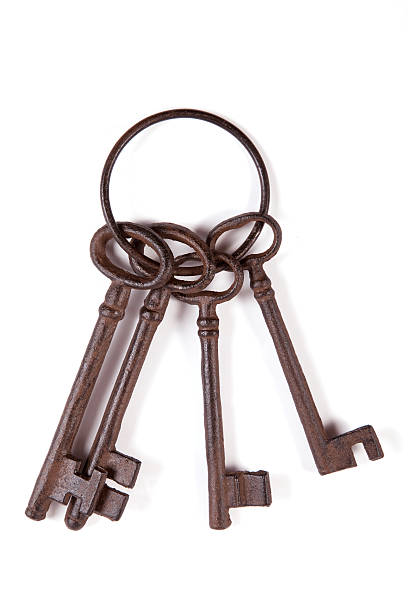 Cast iron keys stock photo