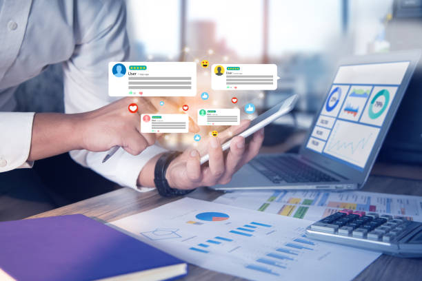 顧客からのフィードバック、経験、レビューの概念。 - ソーシャルネットワーキング ストックフォトと画像
