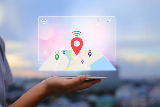 Location,Navigator searching business concept. stock photo