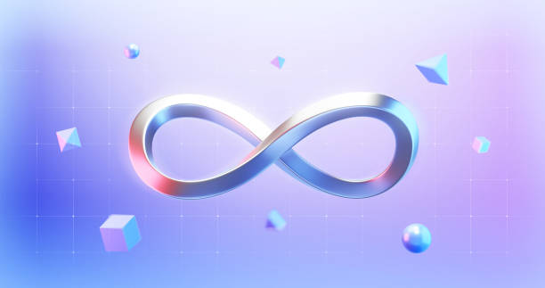 istock Endless infinity sign of virtual reality metaverse digital innovation game or internet future online simulation media cyber and world on connection technology 3d background with visual interaction. 1367620949