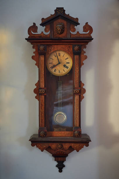 istock Antique european wall clock. 1367624944