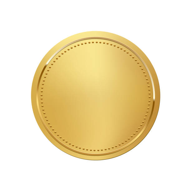 złoty znaczek izolowany na białym tle. luksusowa pieczęć. wektorowy element projektu - medal stock illustrations