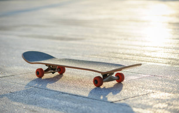istock Skateboard ready for riding at park 1367629371