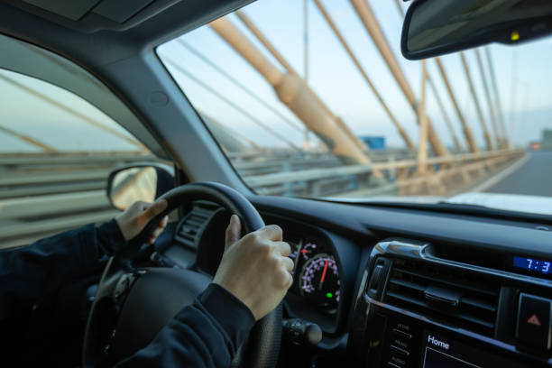 istock Driving car on highway in china 1367630278