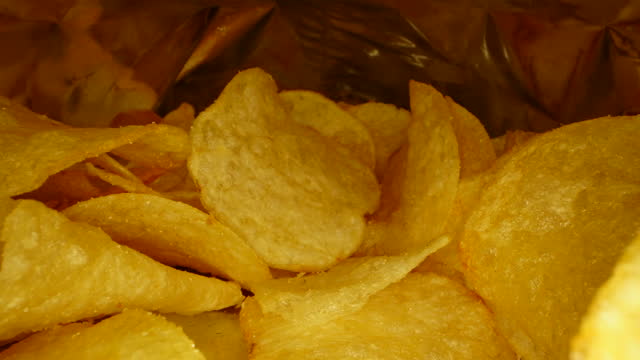 Potato chip in package