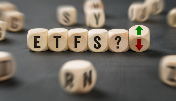 istock Letter dice with the word ETFs 1367636159