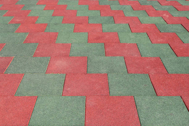 Rubber square paving slab. Close-up. Background. Texture.
