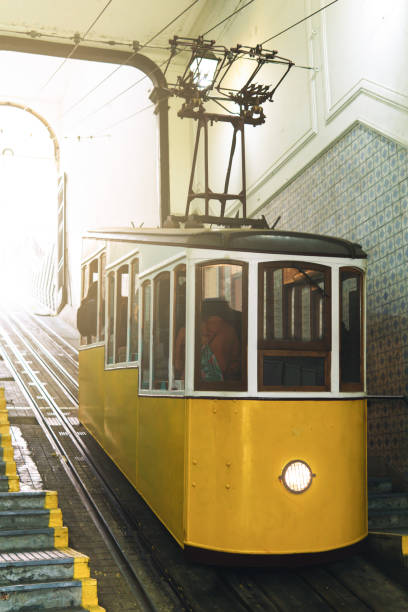 istock Tramway in the Bica elevator, lisbon, portugal 1367640943