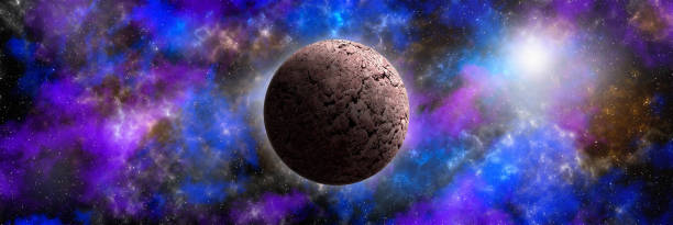 istock Unknown planet from outer space. Space nebula. Cosmic cluster of stars. Outer space background. 3D Illustration 1367642289