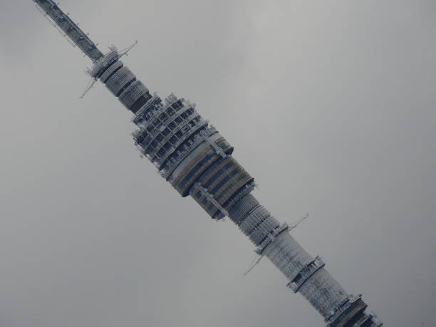 istock Ostankino TV tower in winter time fragment 1367642660