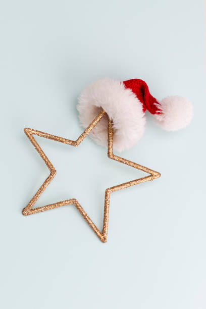 istock Christmas decor background. Flat lay, top view. 1367643754