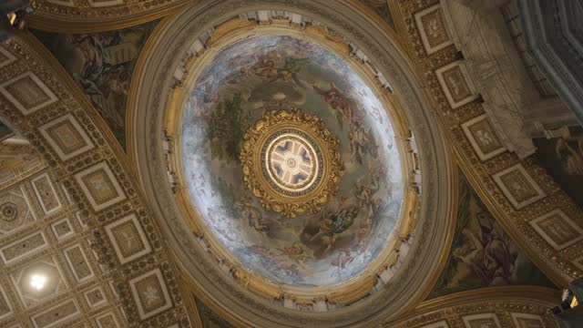 Ceiling at Saint Peter Basilica church.