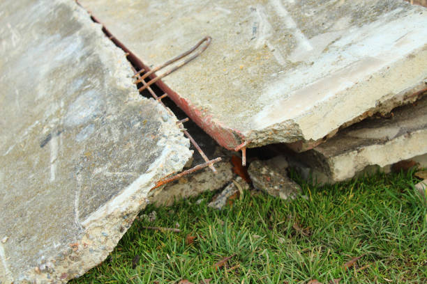 istock Old reinforced concrete slabs. Close-up. Background. Texture. 1367651193