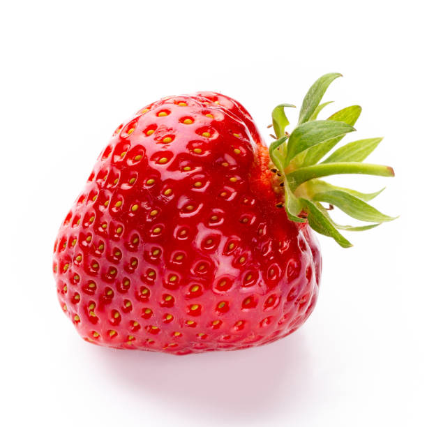 istock Fresh strawberries closeup on a white background. Isolated - Image 1367663397