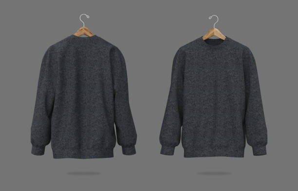 istock Blank sweater mock up in front view, 3d rendering, 3d illustration 1367665545