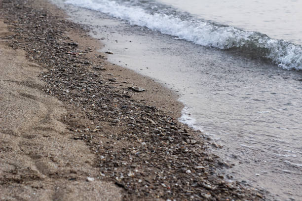 istock water and land on the beach seen on one side 1367666864