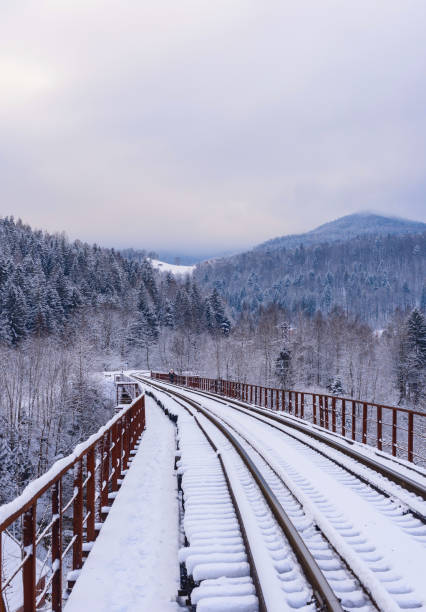 Winter mountain landscape.