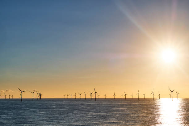istock Windmills in the sea 1367673600