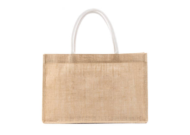 istock Sack bag for reusable shopping lifestyles isolated on white background 1367675405