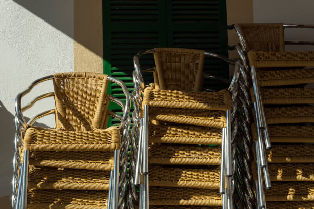 Patio in Pržice near Kotor, Montenegro. This is a commercial hotel.
