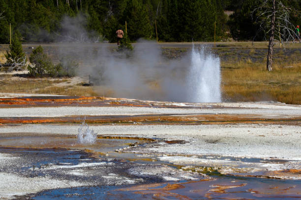 istock Black sands geyser basin 1367679296