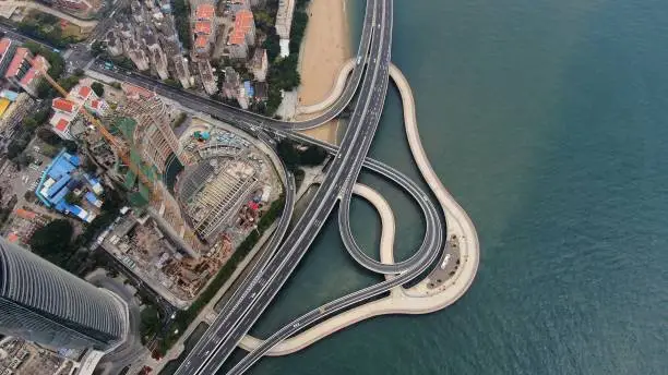 A road built by the sea