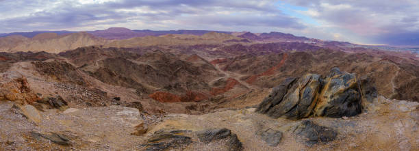istock Eilat and its mountains panorama from Mount Tzfahot 1367679782