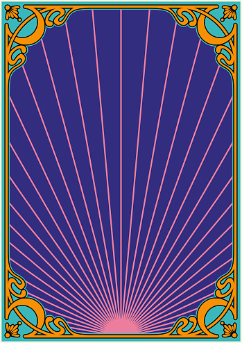 Psychedelic Art Nouveau Frame