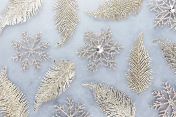 istock Christmas decor background. Flat lay, top view. 1367680511