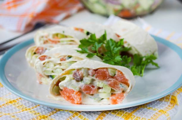 istock Salmon, avocado and cream cheese roll in lavash 1367682147