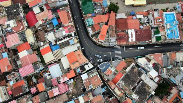 istock Overlooking the streets of small towns 1367682219