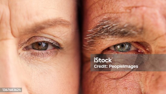istock Shot of a senior couple standing close together 1367683624