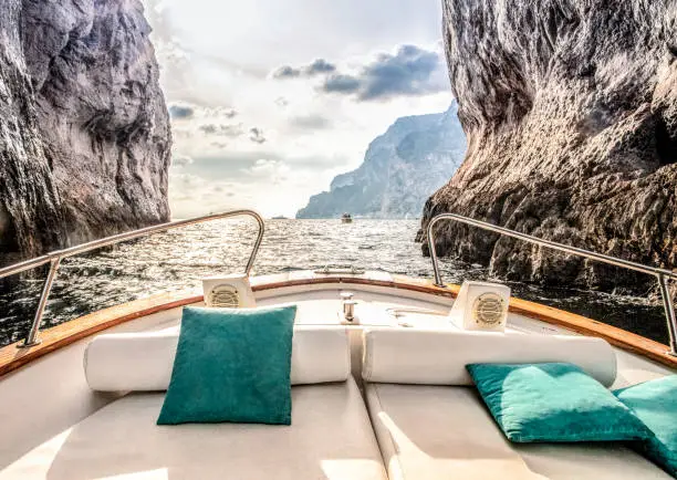 Sailing around the Faraglioni in Capri