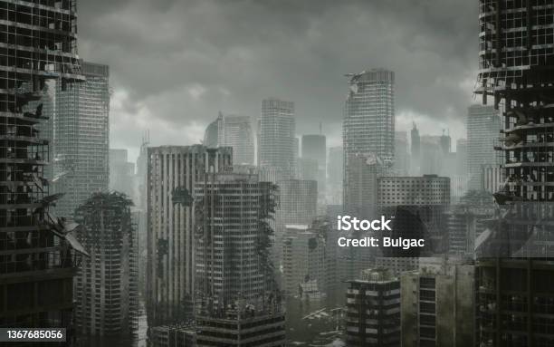 Future War Stock Photo - Download Image Now - Apocalypse, City, Demolished