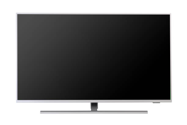 istock Big led tv isolated on white background 1367689722