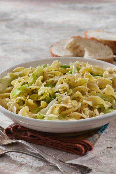 istock Haluska - Fried Cabbage and Noodles with Crispy Bacon 1367690663