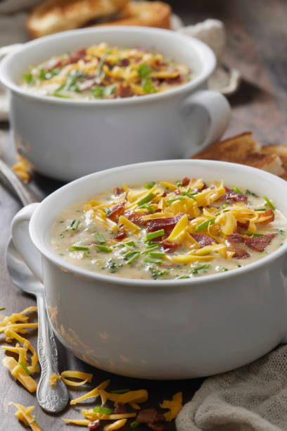 istock Creamy Broccoli, Bacon and Cheddar Cheese Soup 1367691723